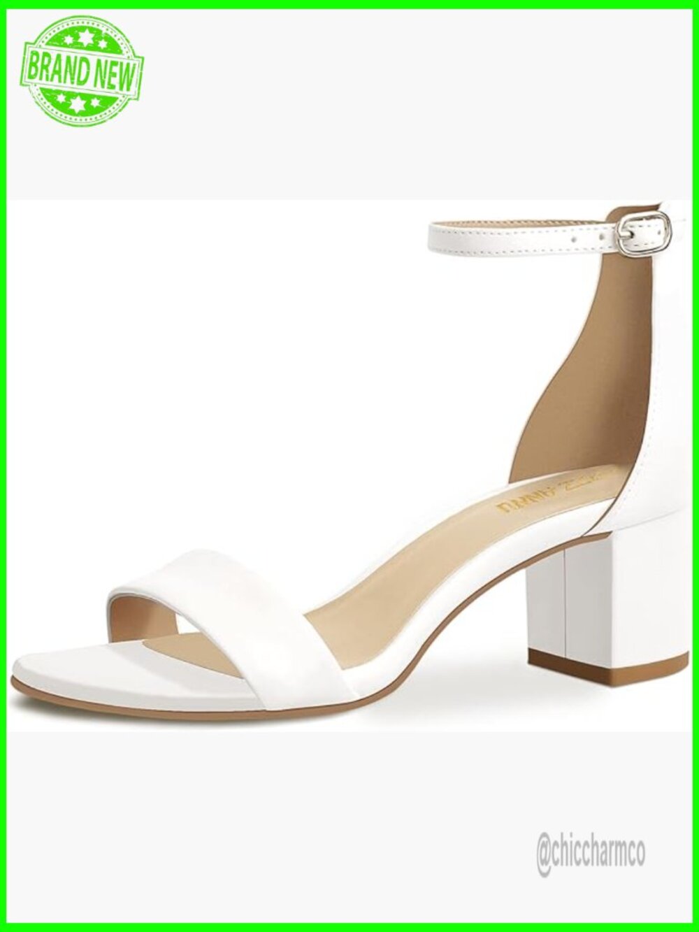 Low Block Chunky Heels Sandals Ankle Strap Dress Pump Shoes 2 Inch Thick Heel